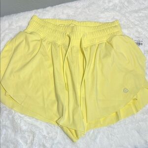 Gilly Hicks Light Yellow Layered Bike Shorts